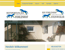 Tablet Screenshot of fohlenhof-steinweiler.de